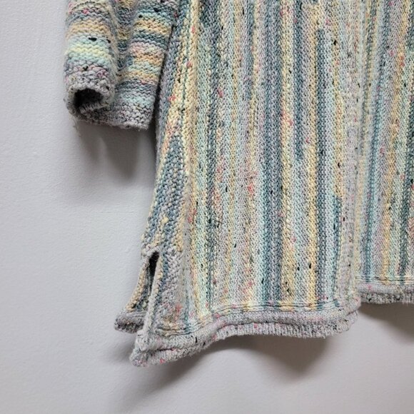 J Jill Confetti Sweater Womens Large‎ Pastels Green Knit - Picture 3 of 9